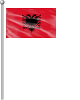 Nationalflagge Albanien