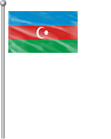 Nationalflagge Aserbaidschan