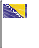 Nationalflagge Bosnien und Herzegowina