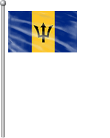 Nationalflagge Barbados