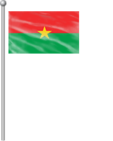 Nationalflagge Burkina Faso