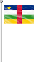 Nationalflagge Zentralafrikanische Republik