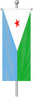 Nationalflagge Dschibuti