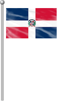 Nationalflagge Dominikanische Republik