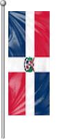 Nationalflagge Dominikanische Republik