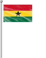 Nationalflagge Ghana