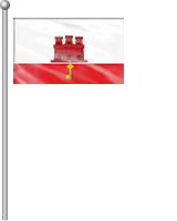 Nationalflagge Gibraltar