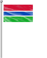 Nationalflagge Gambia