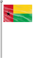 Nationalflagge Guinea-Bissau