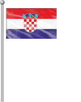 Nationalflagge Kroatien