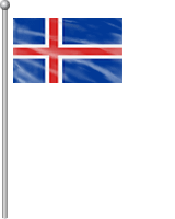 Nationalflagge Island