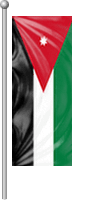 Nationalflagge Jordanien