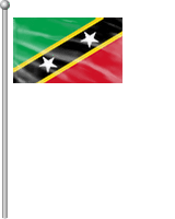 Nationalflagge St. Kitts und Nevis