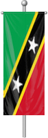 Nationalflagge St. Kitts und Nevis