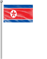 Nationalflagge Korea (Nordkorea)