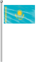 Nationalflagge Kasachstan