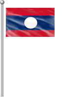 Nationalflagge Laos