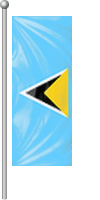 Nationalflagge St. Lucia