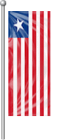 Nationalflagge Liberia