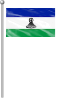 Nationalflagge Lesotho