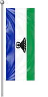 Nationalflagge Lesotho