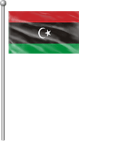 Nationalflagge Libyen