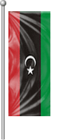 Nationalflagge Libyen