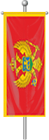 Nationalflagge Montenegro