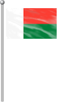 Nationalflagge Madagaskar