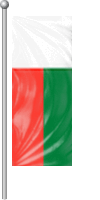 Nationalflagge Madagaskar