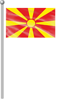 Nationalflagge Mazedonien