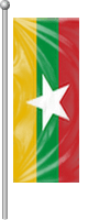 Nationalflagge Myanmar