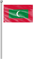 Nationalflagge Malediven