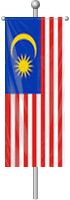 Nationalflagge Malaysia