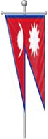 Nationalflagge Nepal
