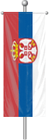 Nationalflagge Serbien