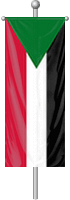 Nationalflagge Sudan