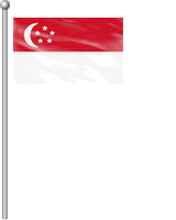 Nationalflagge Singapur