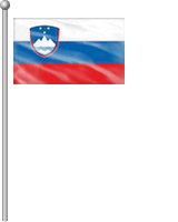Nationalflagge Slowenien