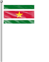 Nationalflagge Suriname