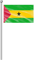 Nationalflagge SÃ£o TomÃ© und PrÃ­ncipe