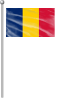 Nationalflagge Tschad