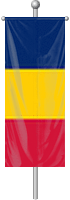 Nationalflagge Tschad