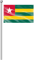 Nationalflagge Togo