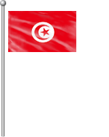 Nationalflagge Tunesien