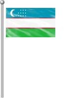 Nationalflagge Usbekistan