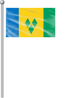 Nationalflagge St. Vincent und die Grenadinen
