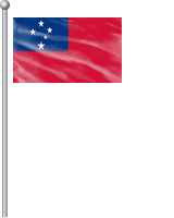 Nationalflagge Samoa (West-Samoa)