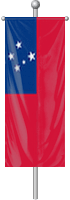 Nationalflagge Samoa (West-Samoa)
