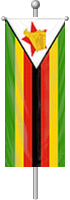 Nationalflagge Simbabwe